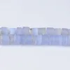 CB33540 Blue Chalcedony Center Drilled Rough Coin Beads