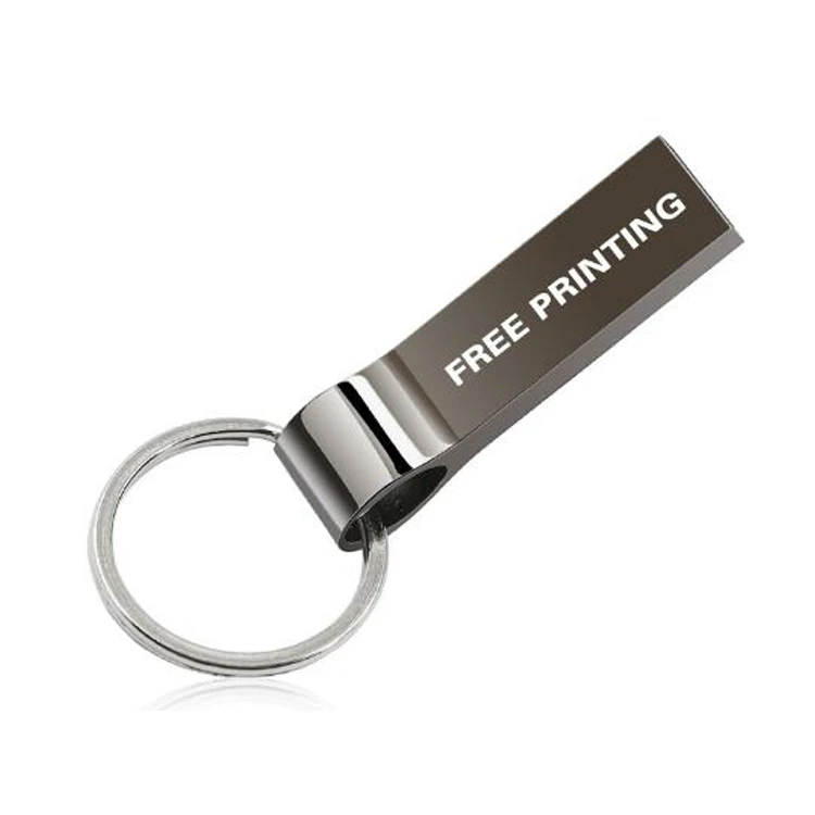 High speed sleek metal 4GB usb flash drive,customized logo promotional usb sticks 8GB 16GB,cheaper usb pendrive with chain - ANKUX.COM