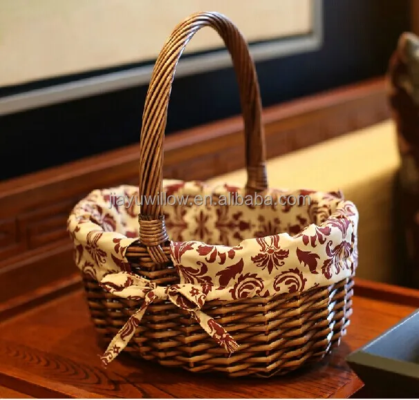 handmade wicker fruit basket with steel holder wedding gift fruit