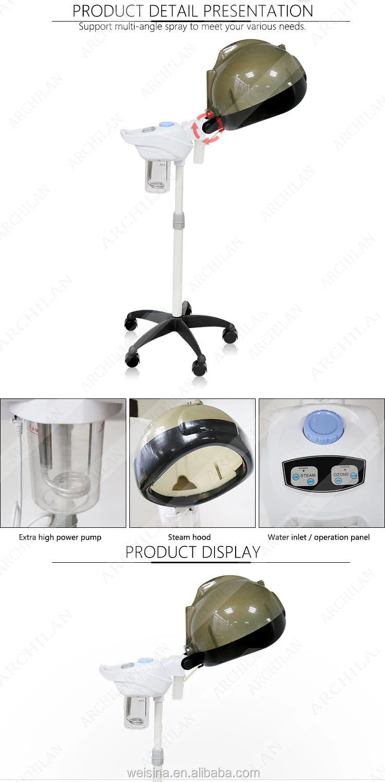 High quality professional electric salon standing hair steamer