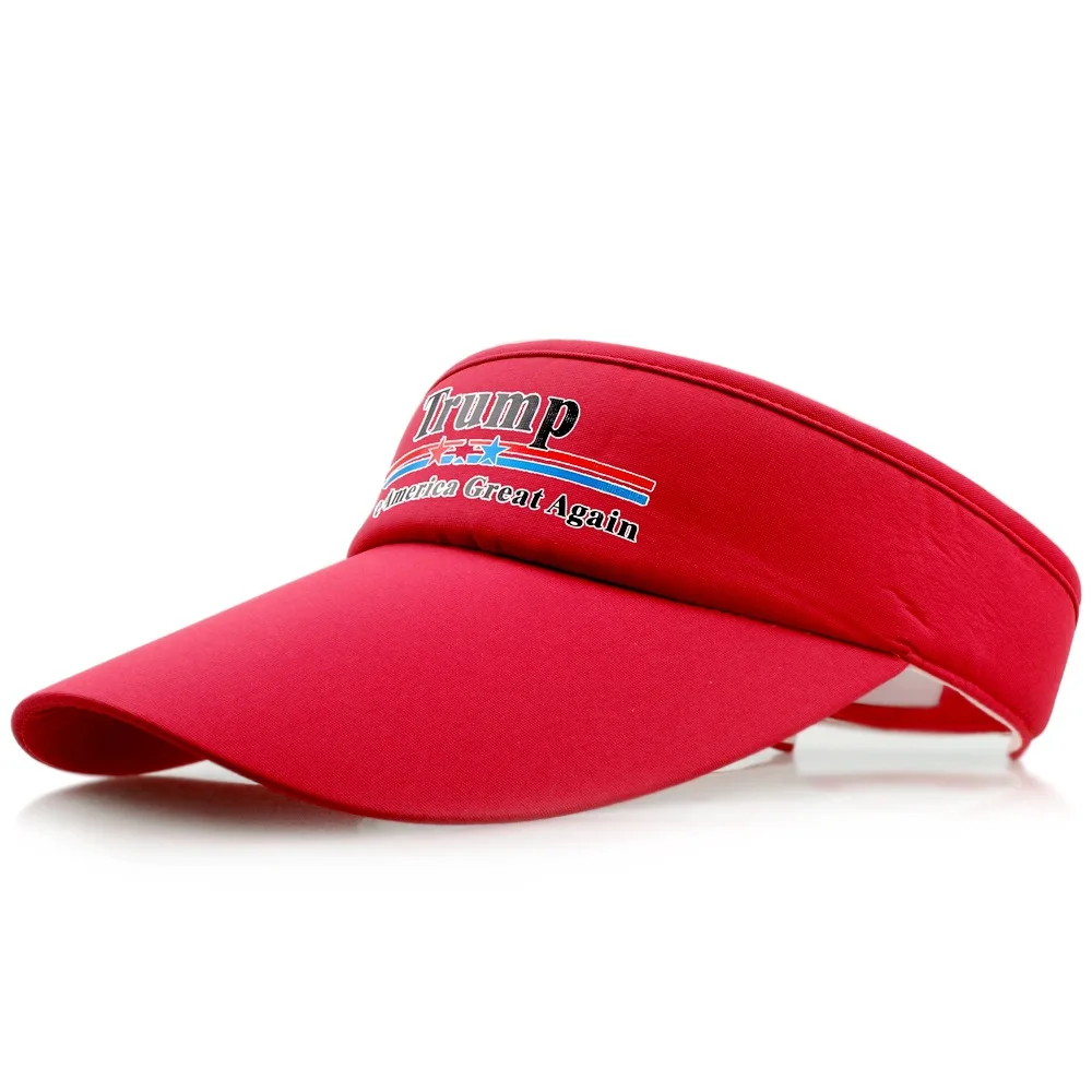 Q256 Trump Cap Visor Summer Printing Trump Caps Make America Great Custom Sun Visor Hat Buy