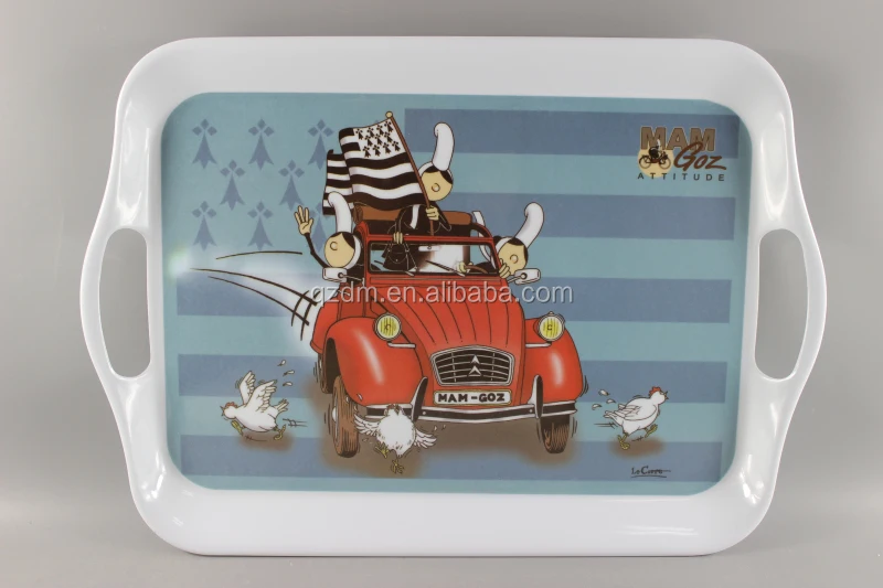 Wholesale Melamine Serving Tray , Plastic Tray 16inch