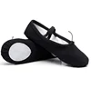 New nude color canvas ballroom flat girls soft adult ballet dance shoes