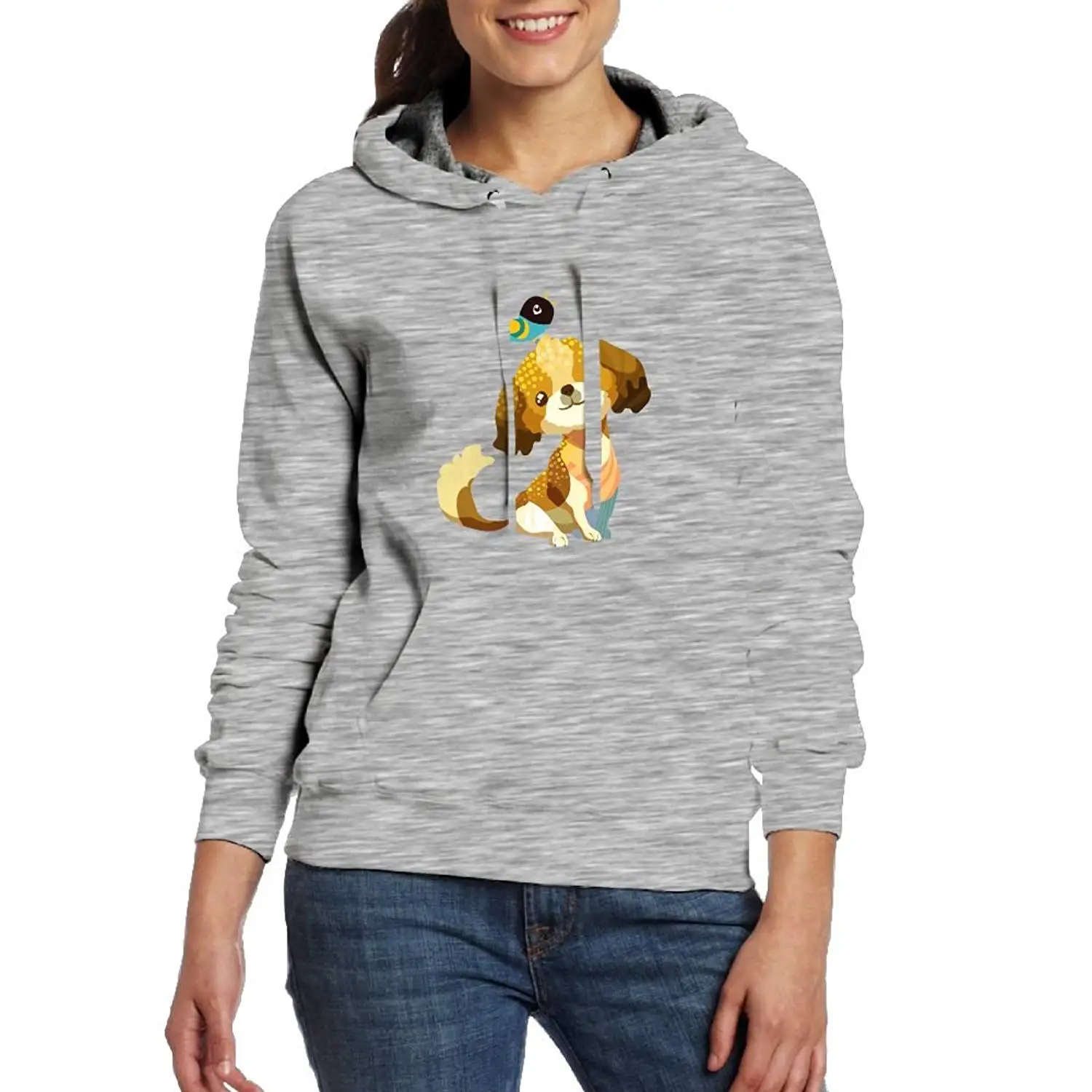 OldSch001 Teen Girls Sweatshirt Fashion Harmony Bear and Penguin Print Crop Tops