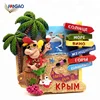 High quality China wholesale resin cute 3D custom logo fridge magnet for gift idea