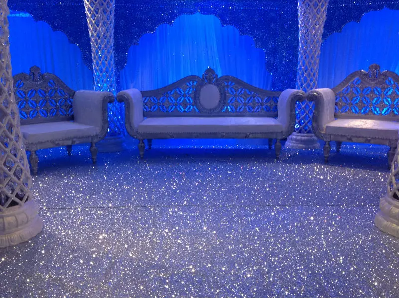 Hot Selling glitter stage fabric for wedding