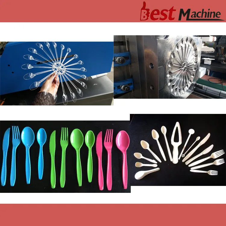 Automatic Disposable Plastic Cutlery Manufacturing / Making Machine