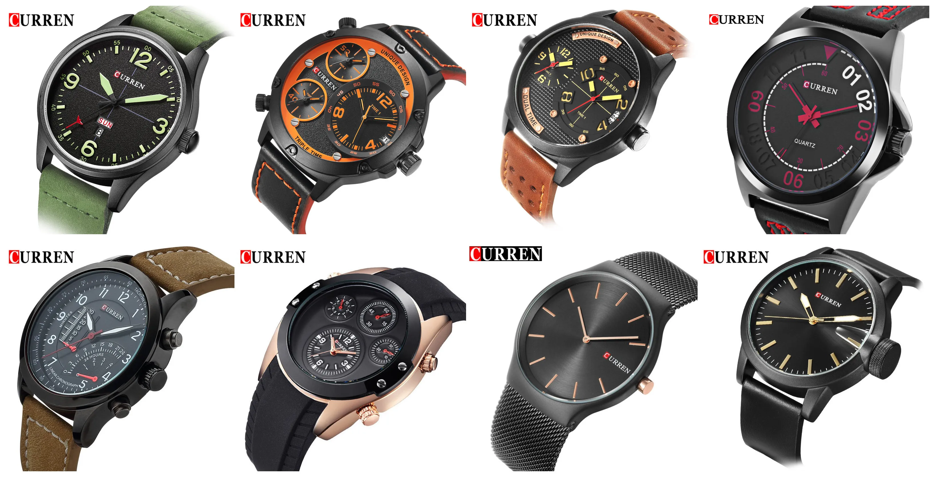 curren watch manual