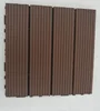 2019 HDPE base WPC board grooved garden flooring tiles