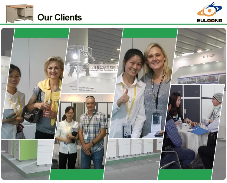 2018 New Modern Steel I-shape  Office PC Table Design Photos