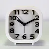 Holiday gift present white desk clock alarm clock