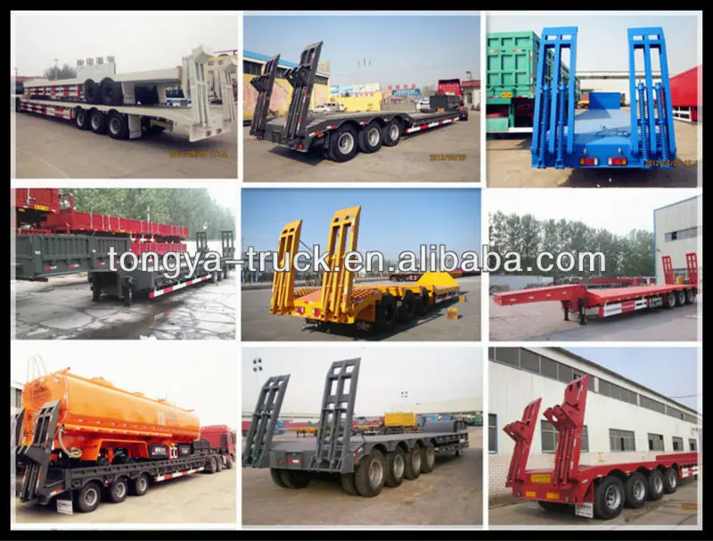 Tongya Brand Triaxle Extendable Low Bed Truck Semi Trailer Car Carrier Trucks For Sale Buy