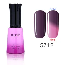 iLuve Fashion Nail Gel Temperature Change Chemeleon Nails Salon UV LED Lamps Color Changed Gel Nail Polish 12ml  #GLA5712