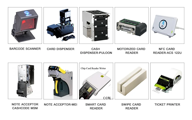 Kiosk assembly parts