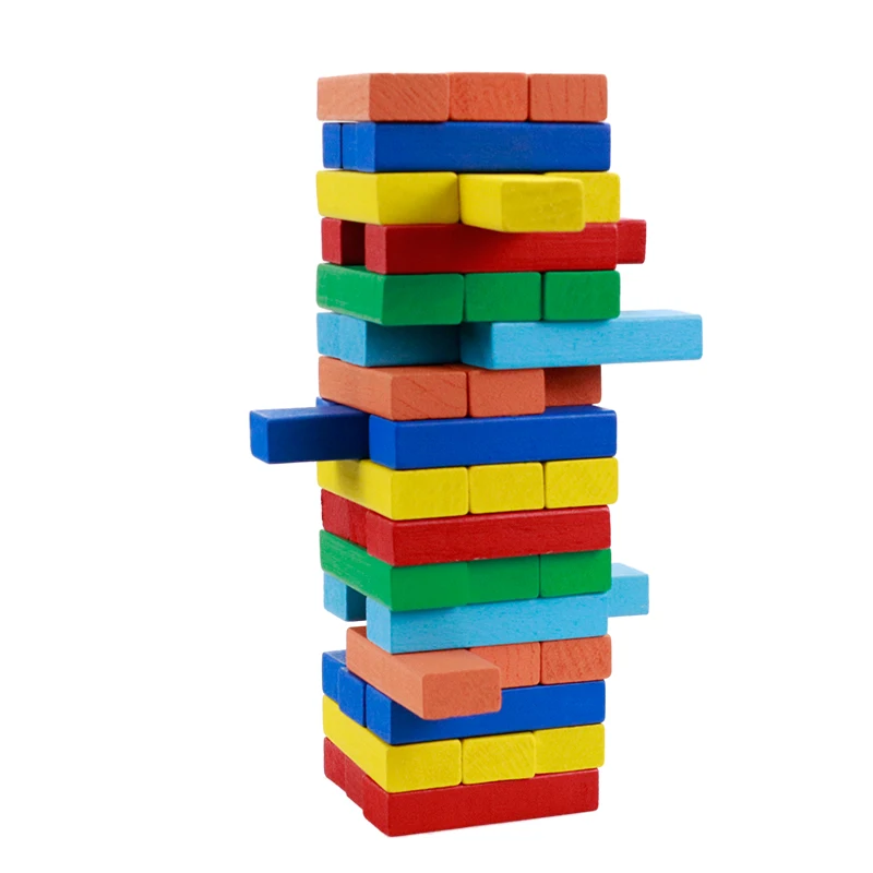 Any Size Any Color Can Be Customized Desktop Wooden Block Tumble Tower ...