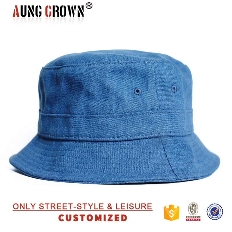 Summer Hat For Men Wholesale Blue Denim Sun Hats Jean Bucket Hat - Buy ...