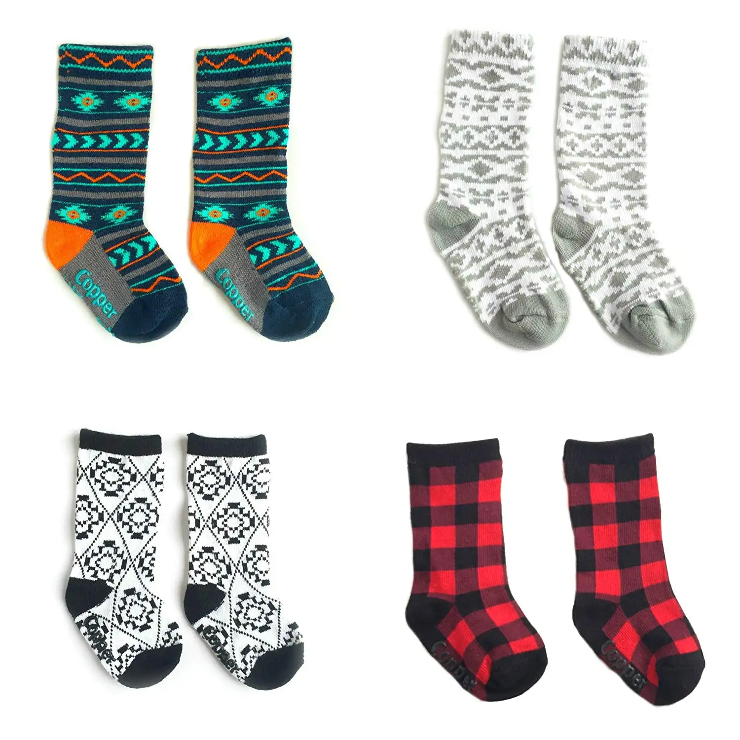Gripper Socks Fun Funky Punk Rock Abe Cutest Baby Boy Socks Anti-Slip Socks Crazy Cute