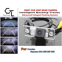 For Porsche Cayenne 9PA 955 957 958 Car Reverse Rear Camera with Parking Assistance Tracks Module / imports HD CCD Night Vision