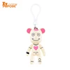 Plastic anime keyring cute bear toy design