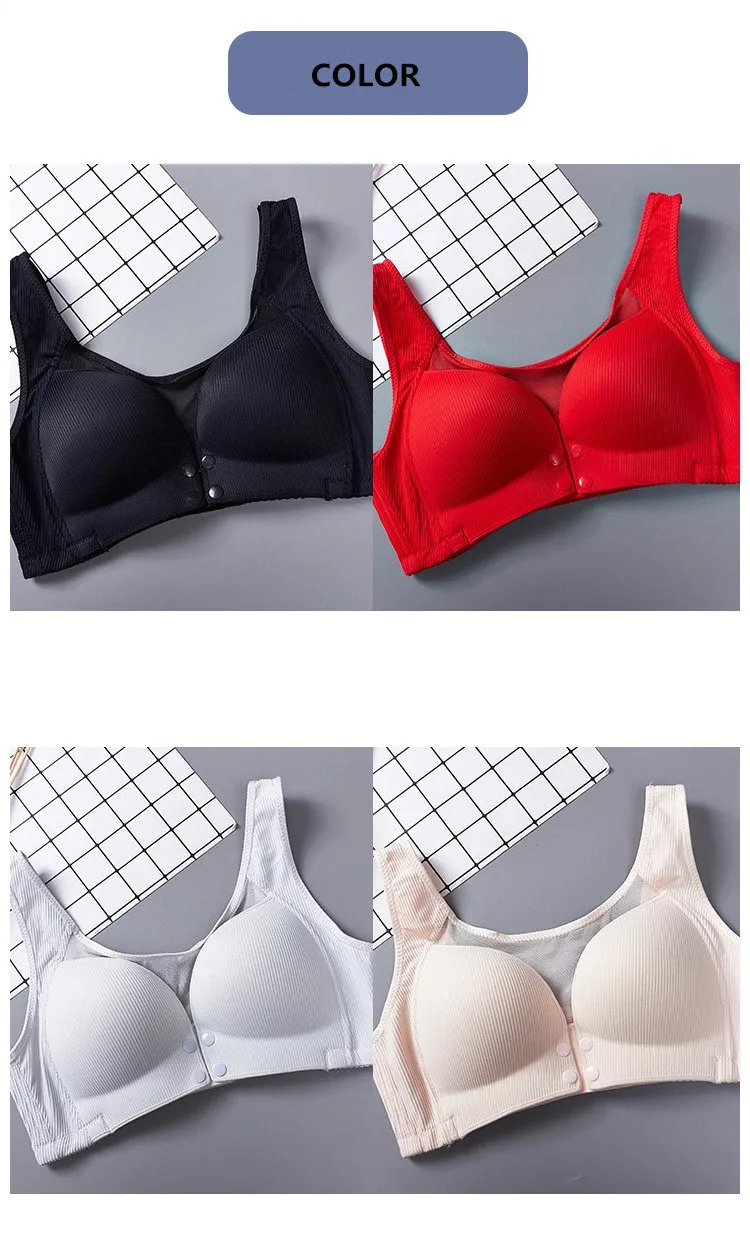 Wireless Open Cup Sexy Adult Nursing Bra Front Buckles Adult Breastfeeding Bra Nursing Maternity 3288