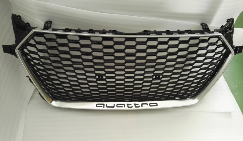 New Ttrs 8s Grill For Audi Tt 2015 2016 In Glossy Black Chrome Frame