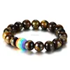 Gay Pride Jewelry LGBT Equality Rainbow Flag Bracelet Handmade Tiger Eye Stone Bead Bracelet