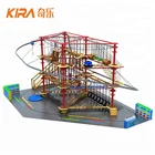 安いハードレール公園乗り物席カスタマイズされたサイズの冒険ジェットコースターコースターローラーコースタージップライン遊び場のための