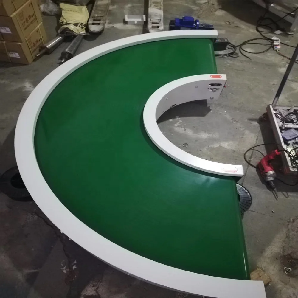 
90 degree curve belt conveyor 