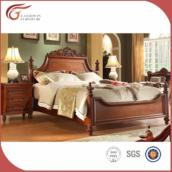 Luxusmöbel Kingsize-Bett, Royal klassiker schlafzimmersatz-Antikes Bett