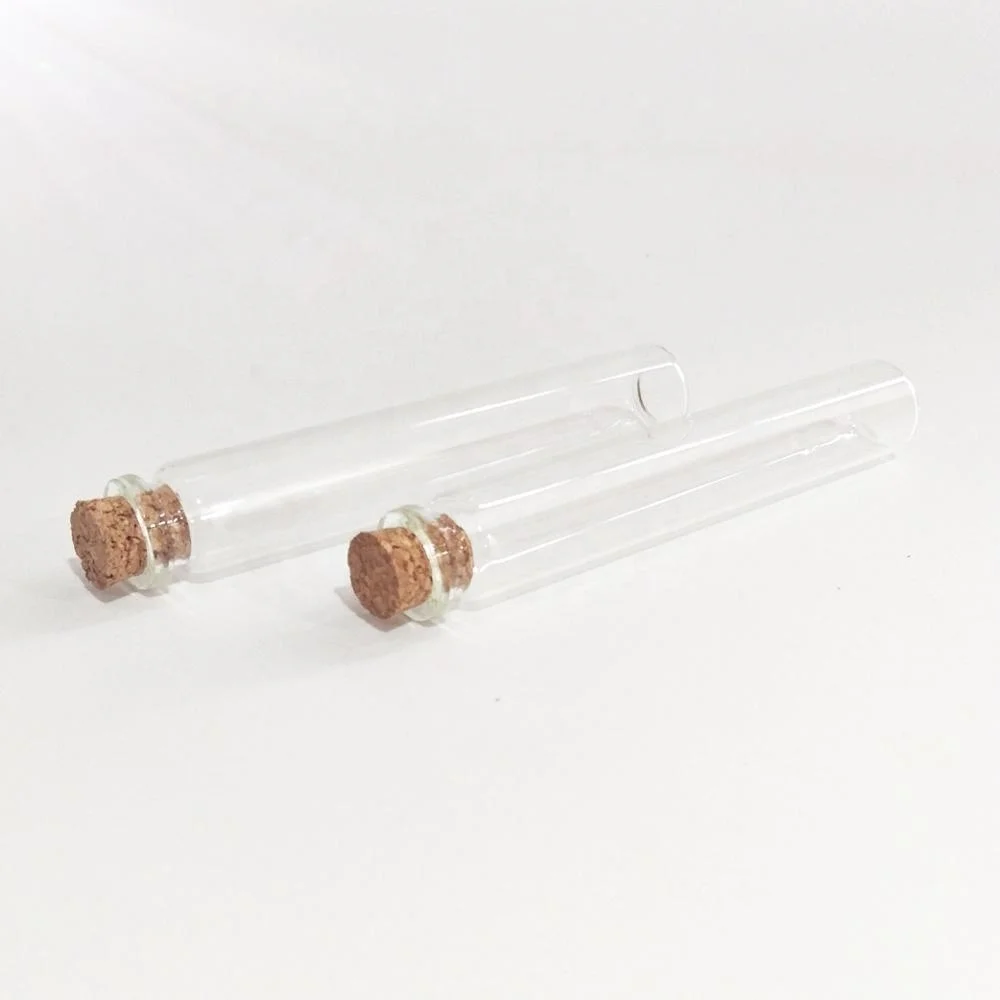 Plastic /glass Test Tubes With Cork Stopper Pre Roll Test Joint Tube