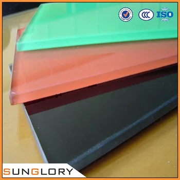 Blue Green Yellow Purple Orange White Tinted Tempered Glass