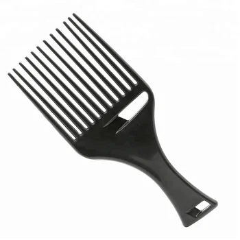 Wide Tooth Carbon Fork Styling Comb Hairdressing Accessories Plastic ...