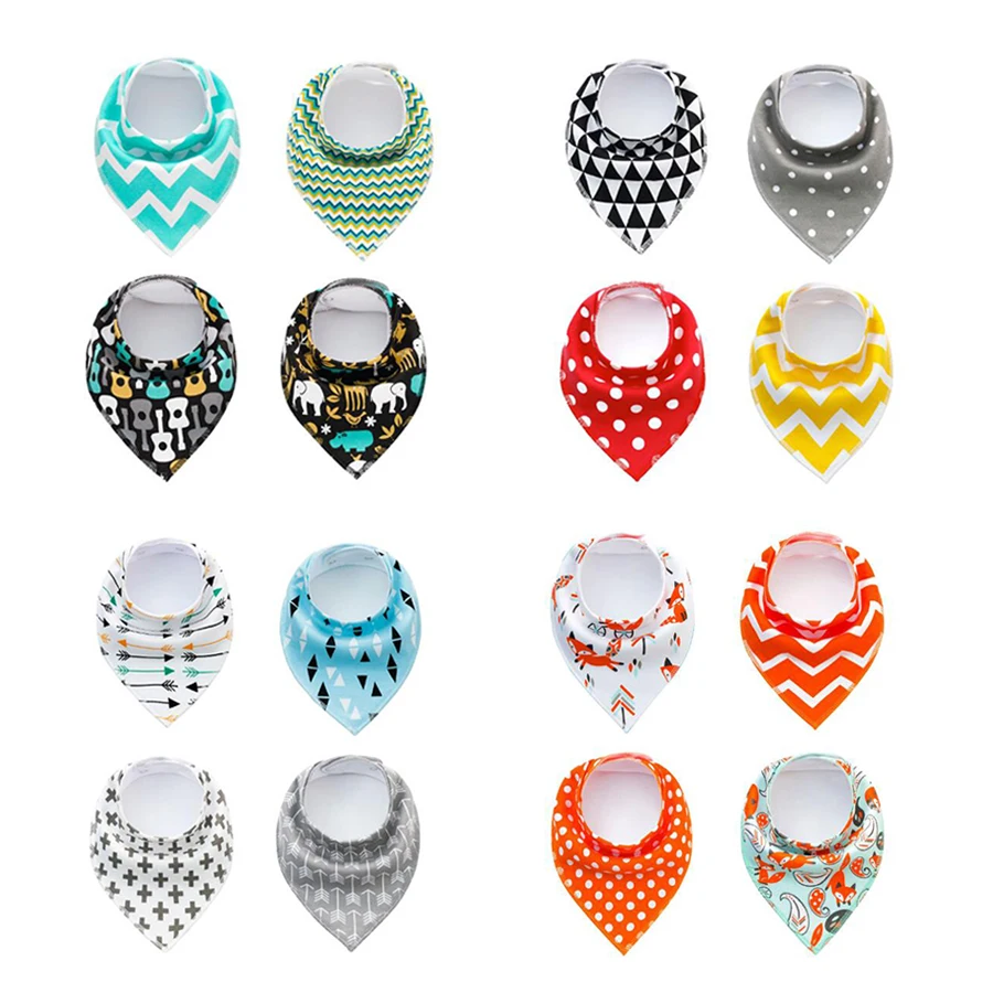 4pcs/bag Oem Wholesale Custom Print Logo Pet Clothing Dog Bandanas