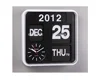 Modern Square Plastic Multifunction Auto Flip Calendar Wall Clock