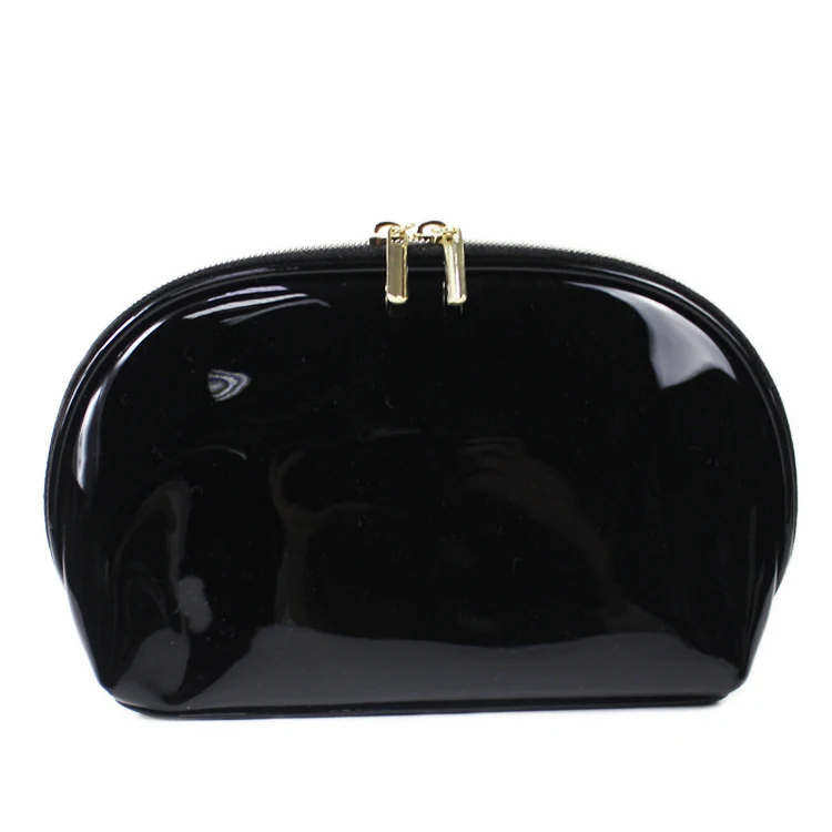 black shiny purse