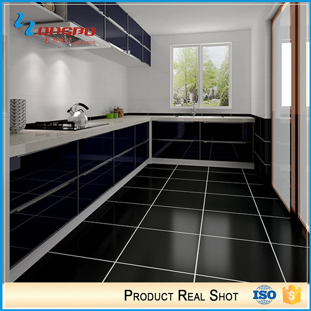 Interieur keuken 80x80 zwart wit vloertegels product id ...