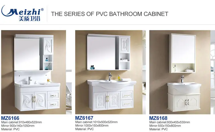 Modern elegant white clolr bathroom vanity set 1000 with cabinet mirror