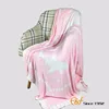 Bamboo fiber Double Color Jacquard Knitted Summer Throw Blanket