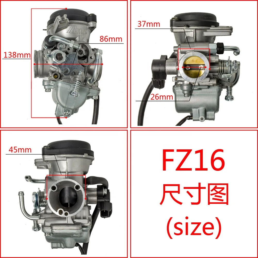 Motorcycle Carburetor For Yamaha Fz16 Byson Fzs Fazer 150 Motorcycle