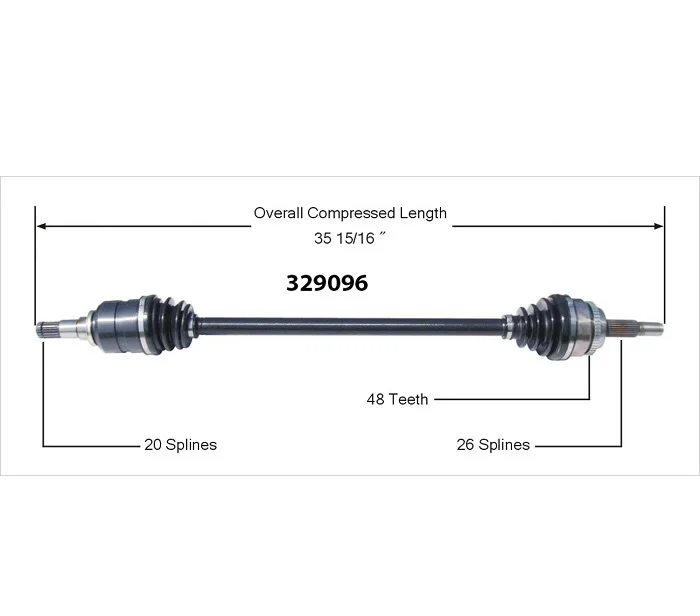 4341012520 Corolla Ce120 Cv Axle Shaftconstant Velocity Drive Axle