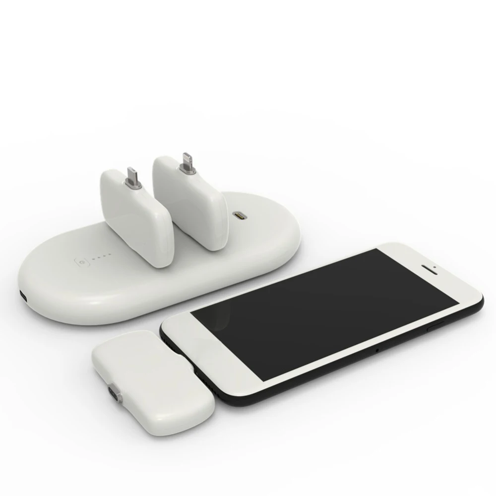3 in 1 Connecter Magnetic Wireless Power Bank Finger Charger for All Brand Phones