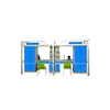 Custom color popular metal double decker adult loft study bunk bed