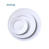 Plain White Different Size Round Soup Plate Ceramic Tableware Set