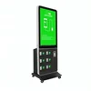 floor standing wifi advertising mobile phone charging station multi function mobile phone charger 42 inch LCD digital signage