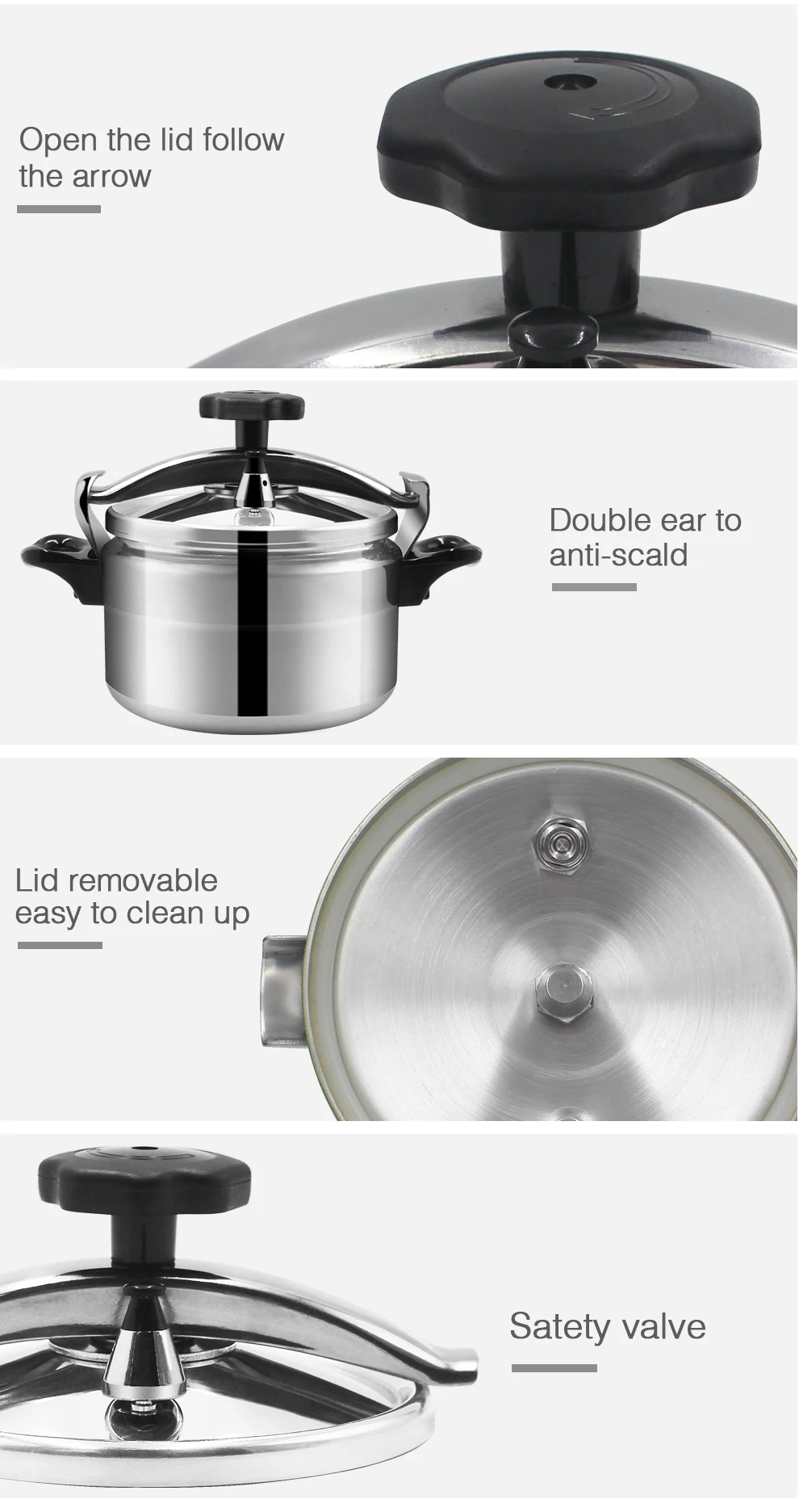 8l Multi Used Hotel Industrial Pressure Cooker Aluminum Pressure Cooker