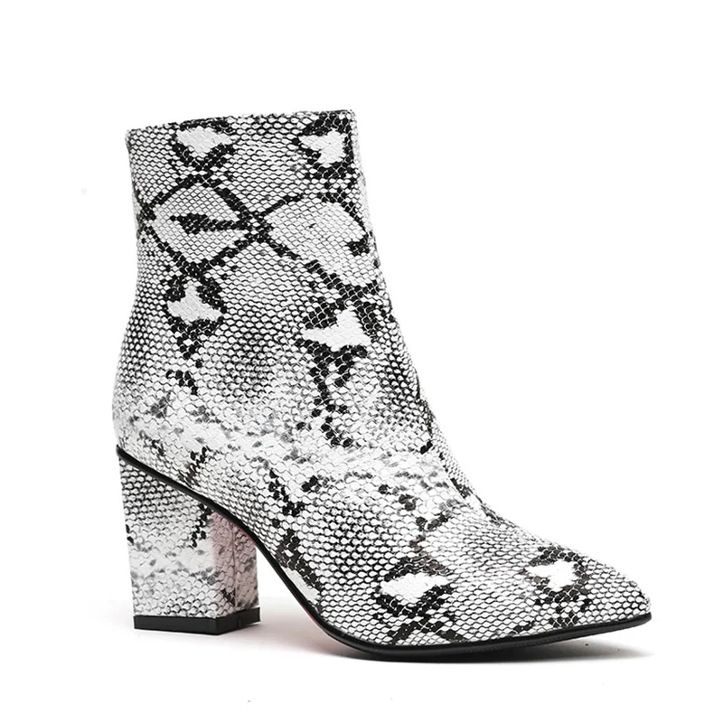 snake booties for women