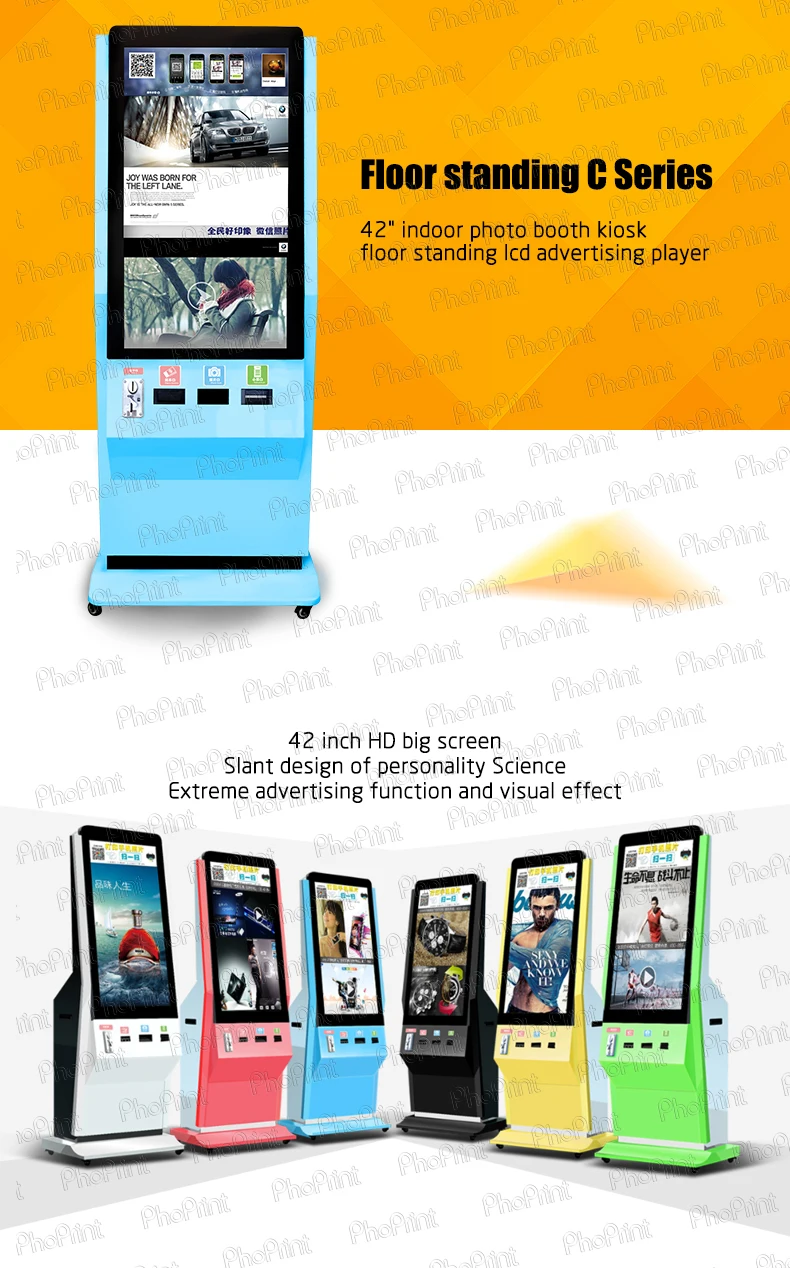 Smart Phtoto Printer Machine Factory Supplying Coin Operated Commercial