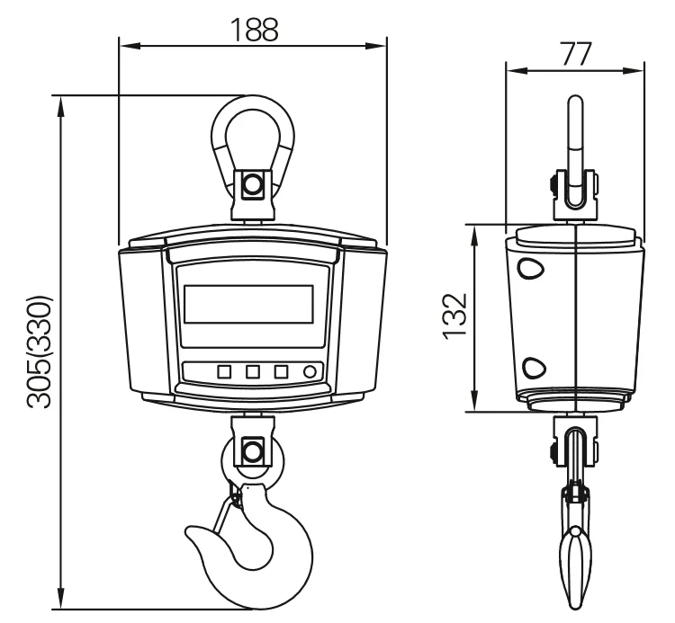 Весы электронные ocs. Крановые весы. цифровые весы aqua 100-fs. yanmar b3-6a панель управления весов и крана.