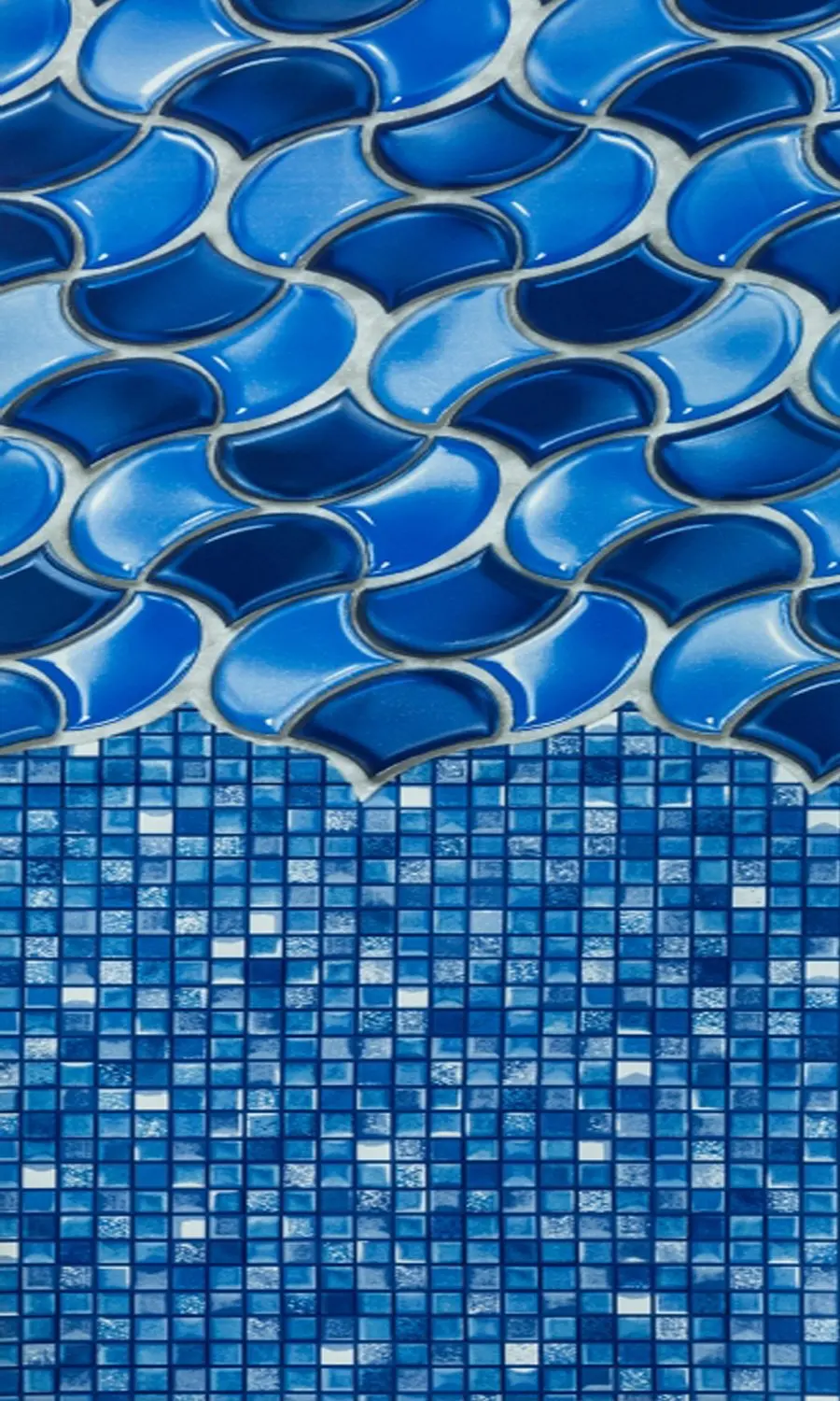 Smartline Waves of Poseidon 12-Foot-by-24-Foot Oval Liner | Overlap Style | 48-to-52-Inch Wall Height | 25 Gauge | Designed for Steel Sided Above-Ground Swimming Pools | Universal Gasket Kit Included