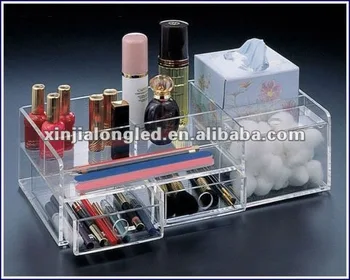 Clear Acrylic Make Up Organizer Acrylic Cosmetic Box Clear Acrylic